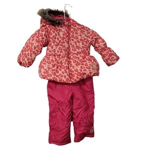 Snow Junpet & Jacket Pacific Trail Outdoor Wear Girl's Snow Size 3T Pink Leopard